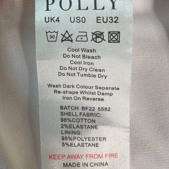 NWOT Oh Polly Womens White Corset Cropped Top with Braided Straps Size 0 - Picture 8 of 10